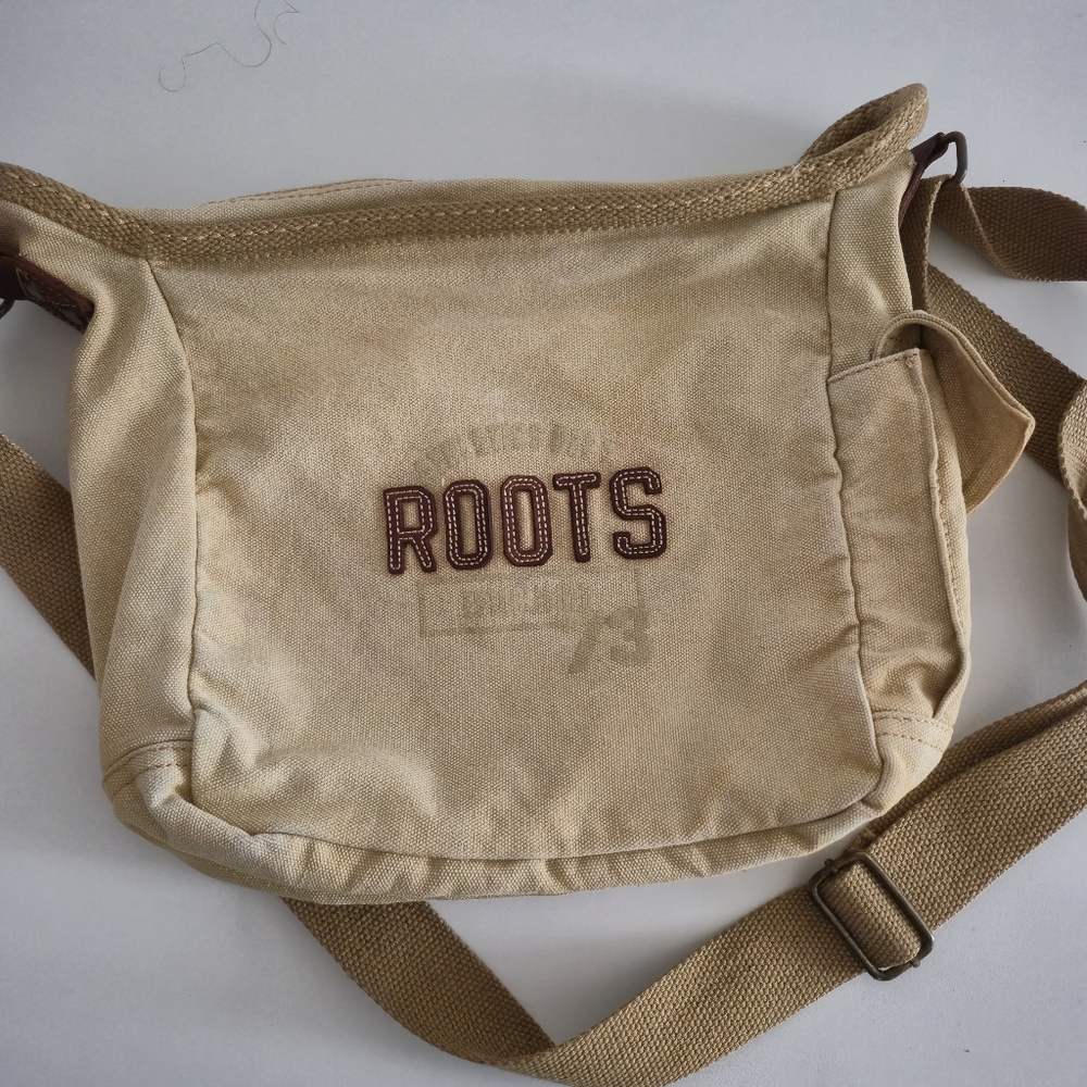 Roots "Athletics Div. 73" Vintage Canvas Crossbody/Messenger Bag, Unisex